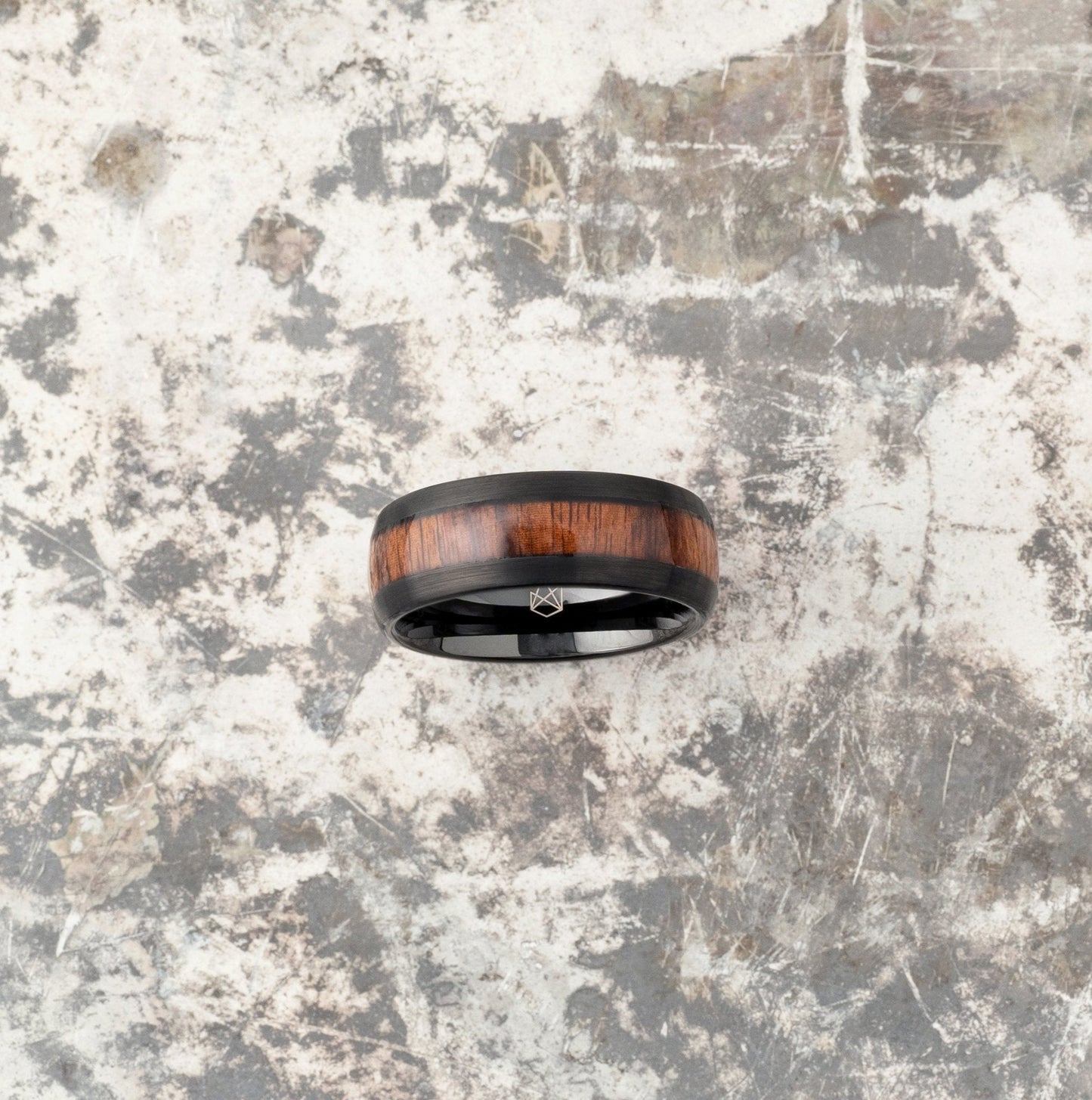 Black Tungsten Ring Ironwood