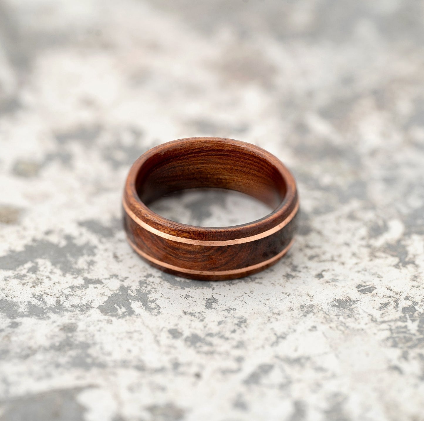 Ironwood Ring Copper Inlay