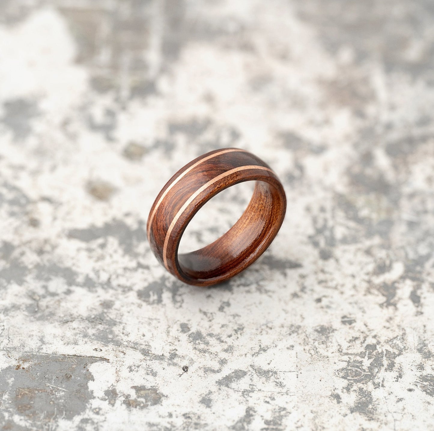 Ironwood Ring Copper Inlay