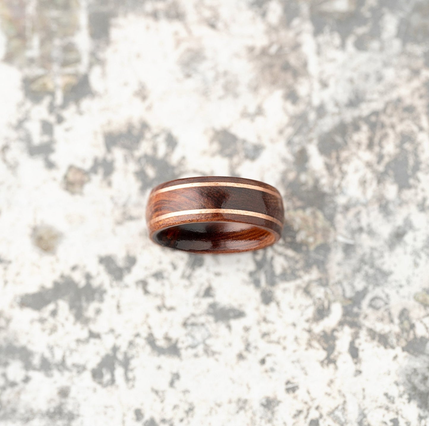 Ironwood Ring Copper Inlay