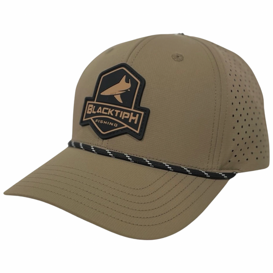 BlacktipH PVC Khaki Performance Snapback Hat