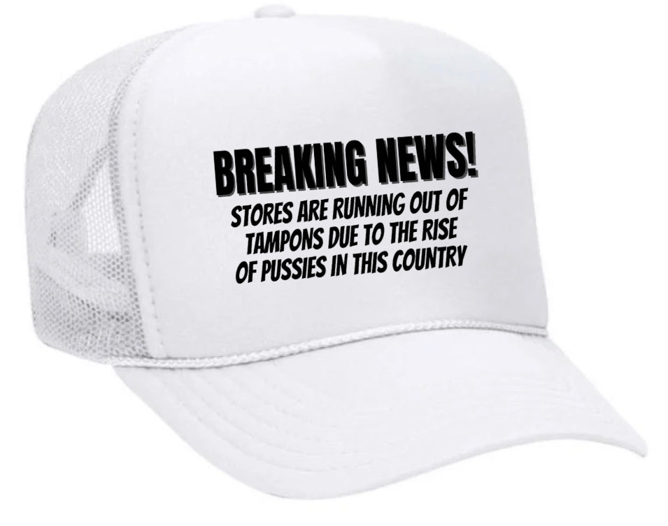 Breaking News Trucker Hat