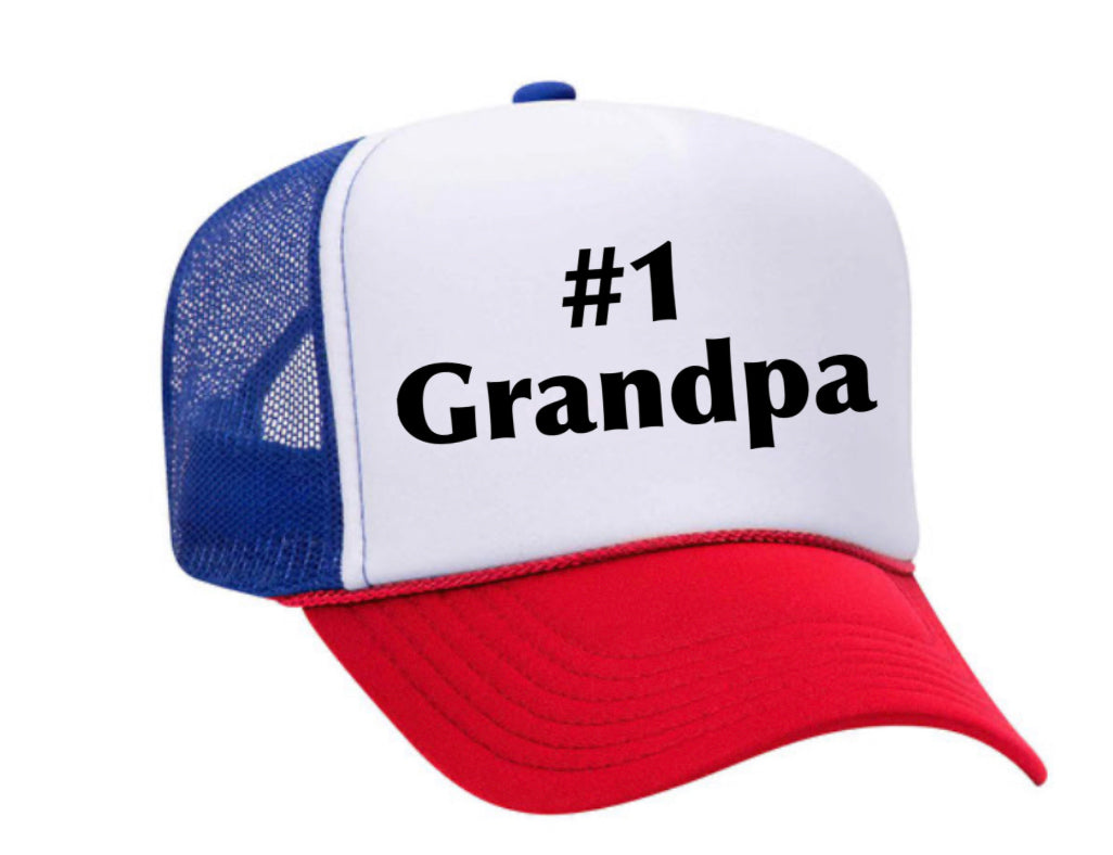 #1 Grandpa Trucker Hat