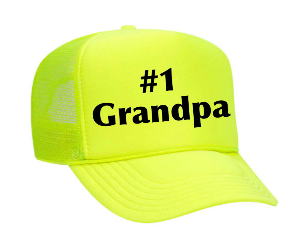 #1 Grandpa Trucker Hat