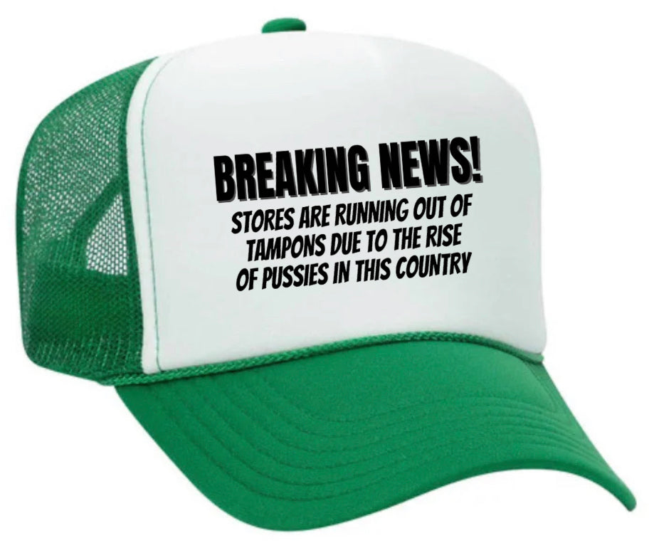 Breaking News Trucker Hat