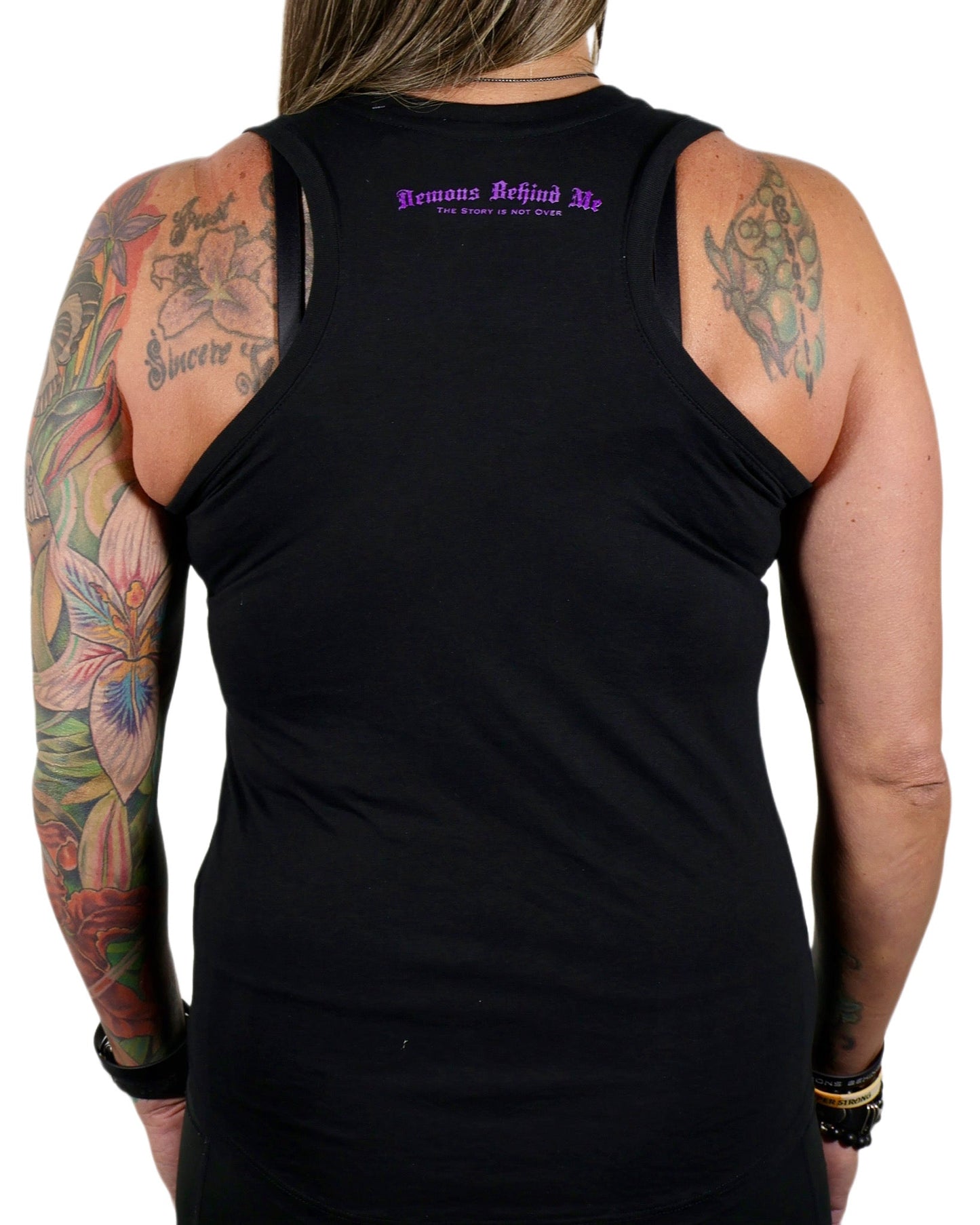 Semicolon Racerback Black & Purple