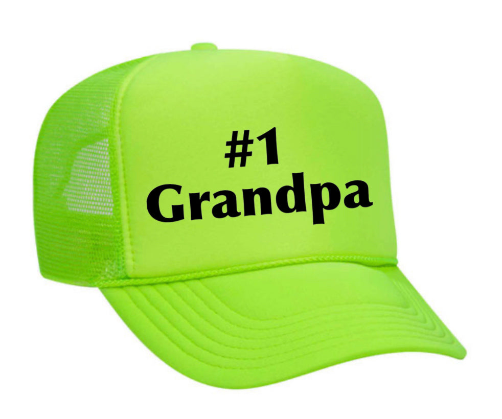 #1 Grandpa Trucker Hat