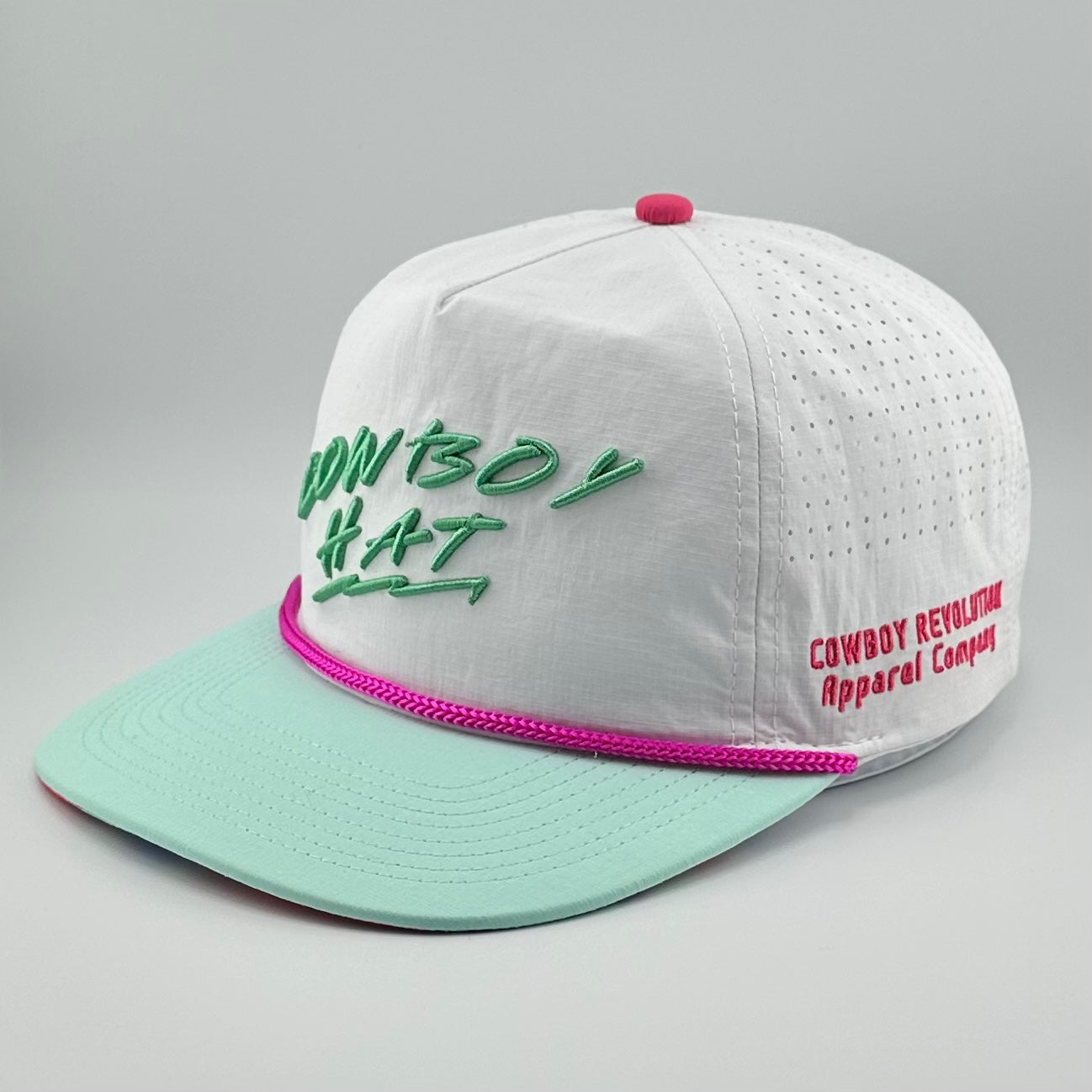 NEON SUMMER “COWBOY HAT” - COWBOY REVOLUTION 5-PANEL NYLON HAT