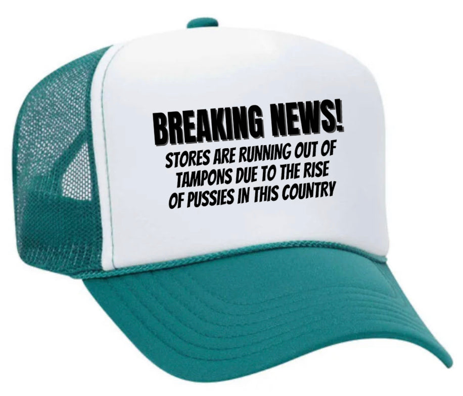 Breaking News Trucker Hat