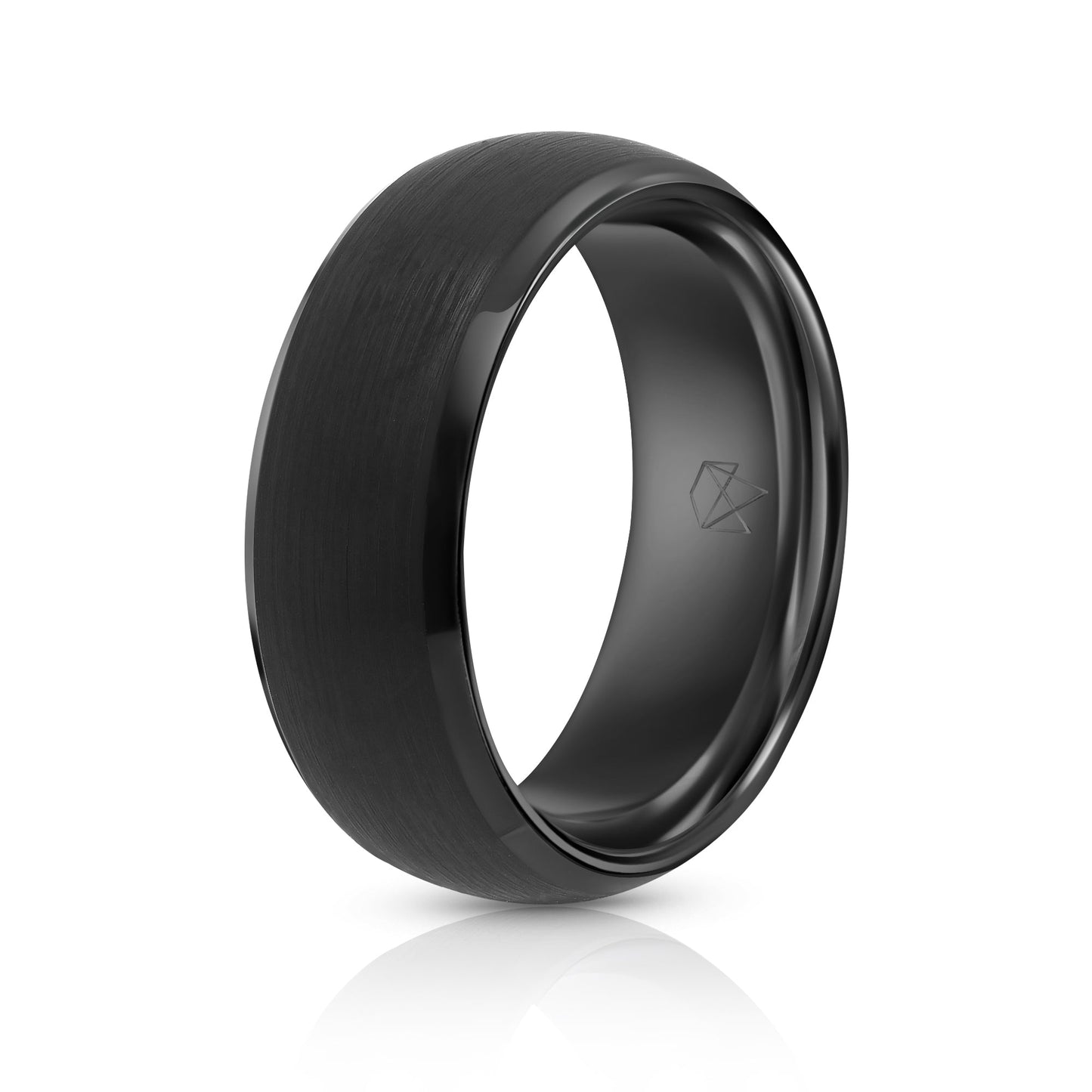 Black Tungsten Ring - Minimalist