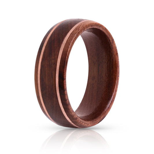 Ironwood Ring Copper Inlay