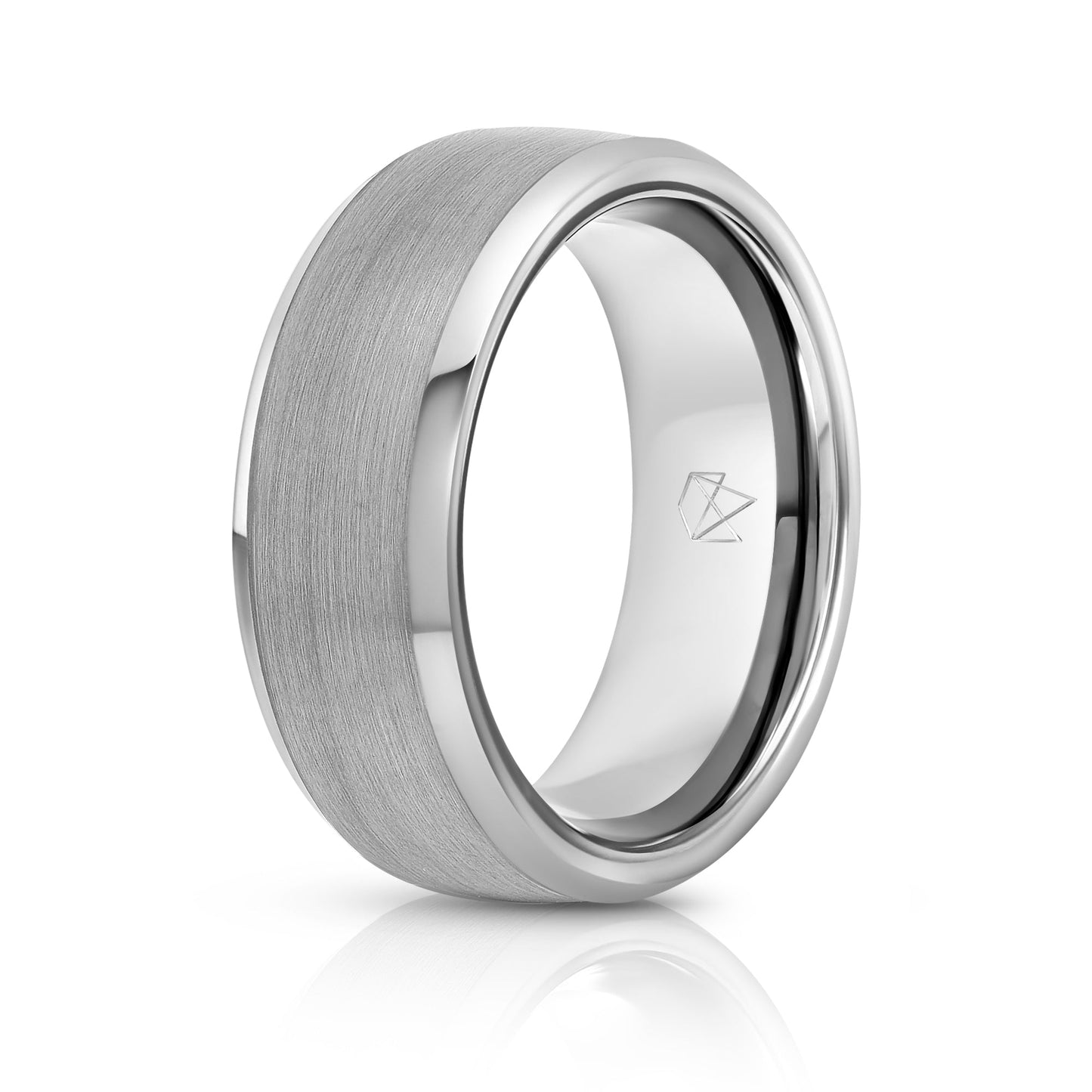 Silver Tungsten Ring - Minimalist