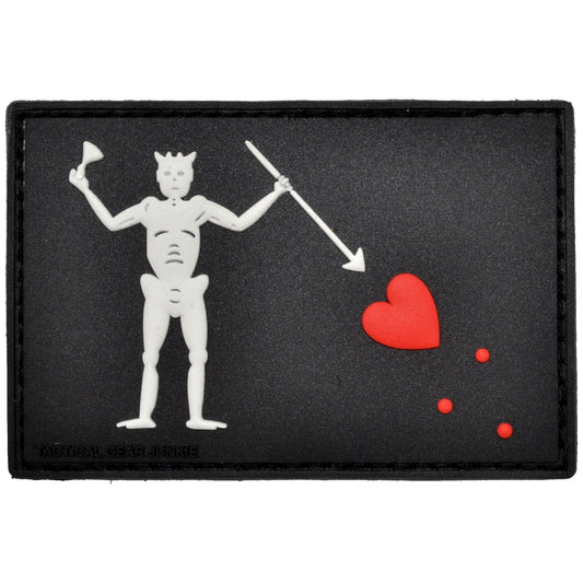 Edward Teach Blackbeard Pirate Flag - PVC Patch