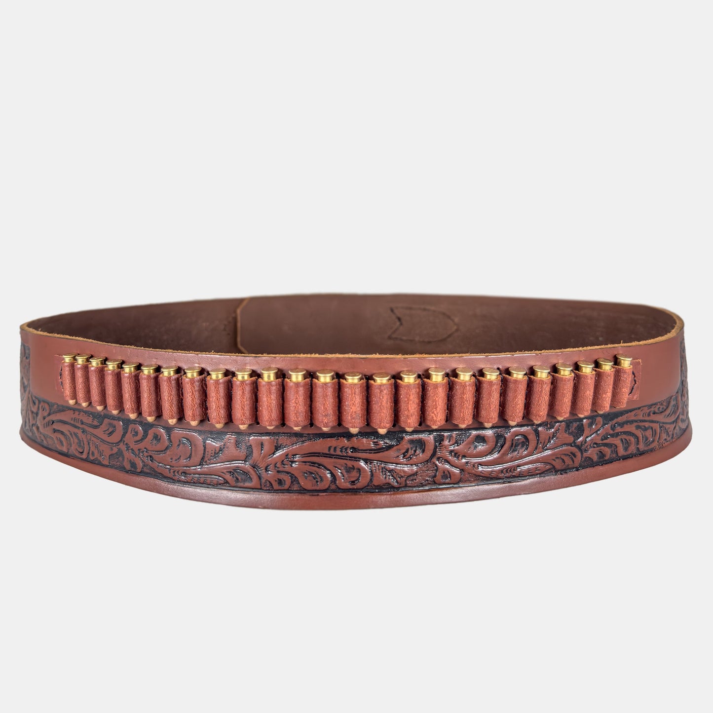 Embossed Revolver Cartridge Belt - 2.5"