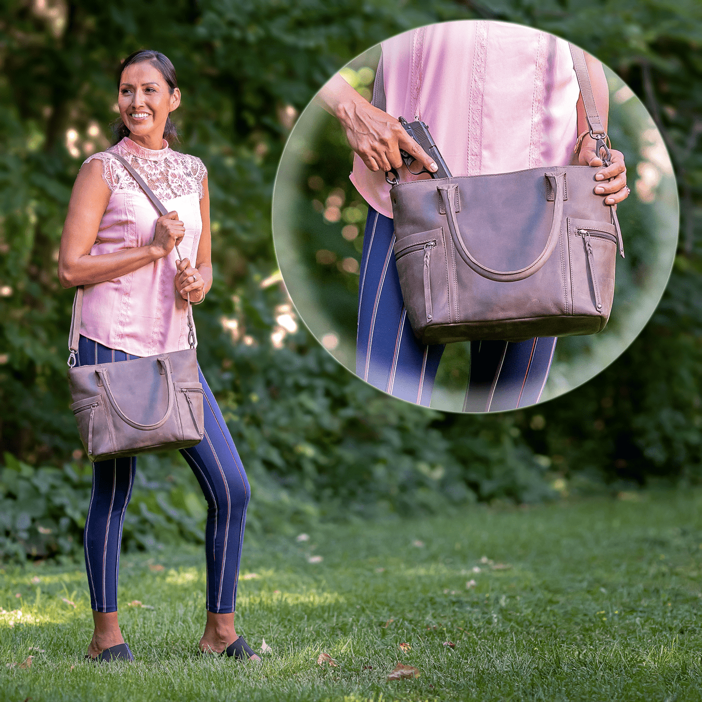 Concealed Carry Emerson Satchel by Lady Conceal