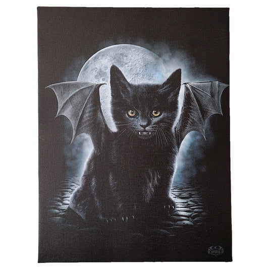 BAT CAT - Canvas Poster 25x19cm