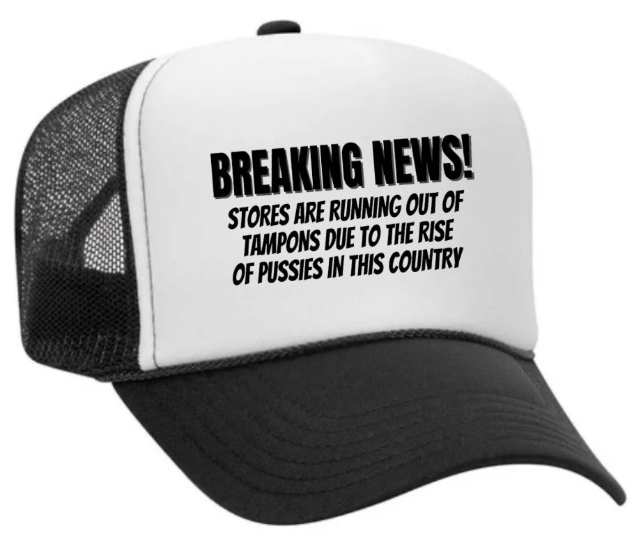 Breaking News Trucker Hat