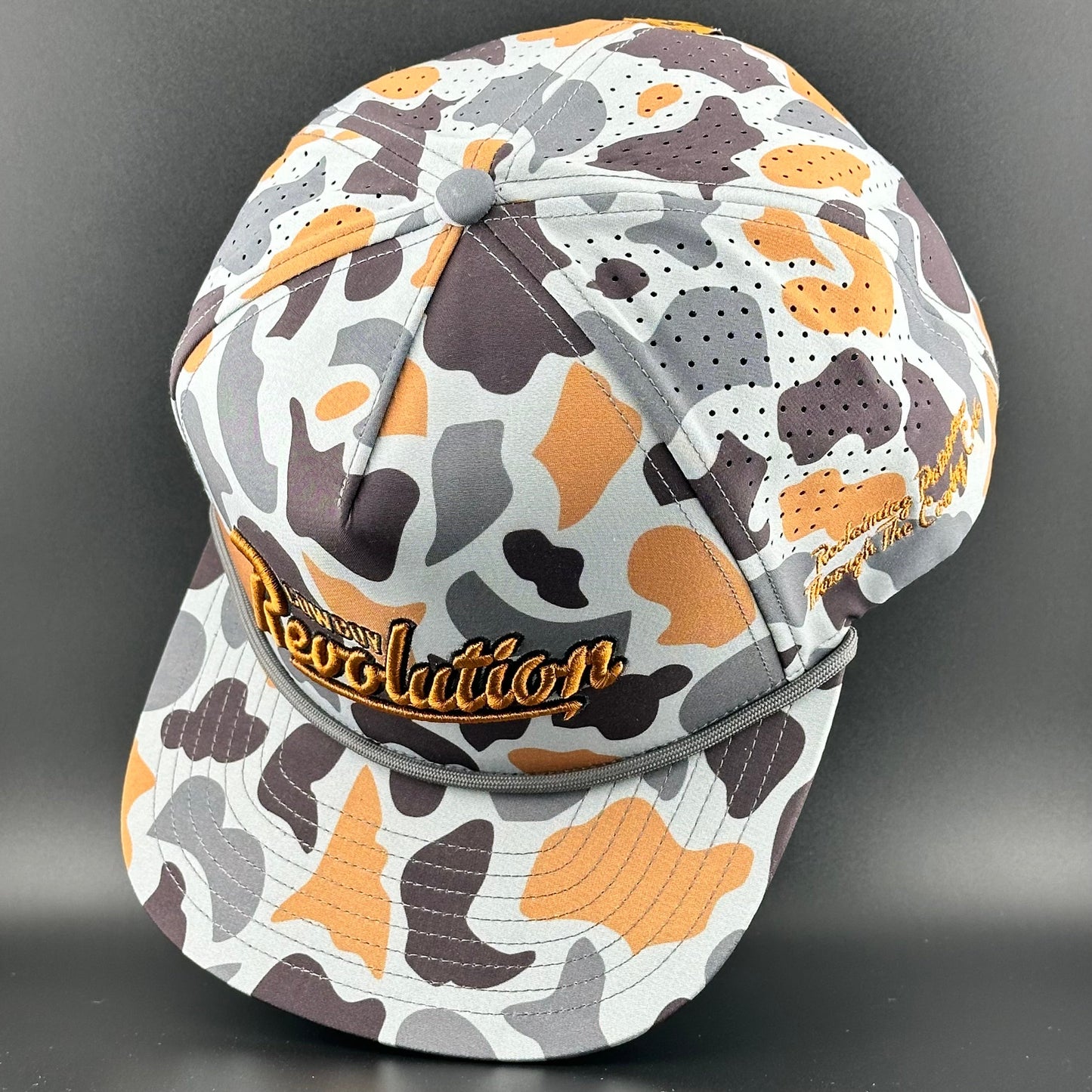 Concrete Camo Logo - Cowboy Revolution 5-panel Performance Hat