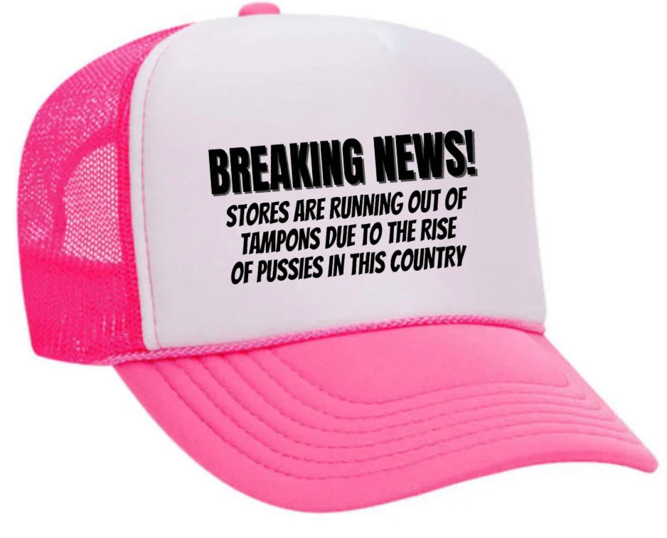 Breaking News Trucker Hat