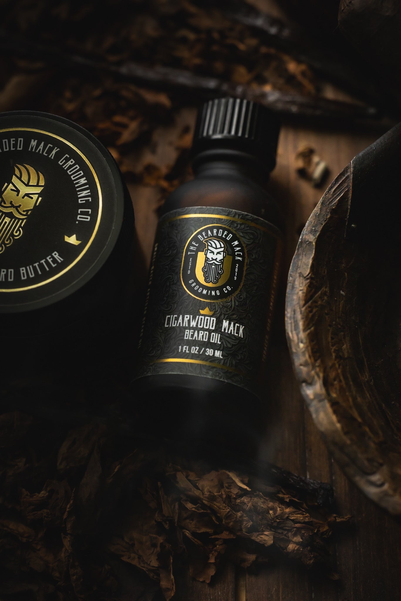 Cigarwood Mack Beard Oil -  Tobacco, Oud + Smoky Vanilla