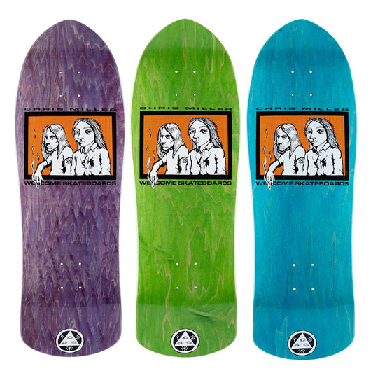 Welcome Chris Miller Couple on Crossbone Deck  - 10" Various Stains