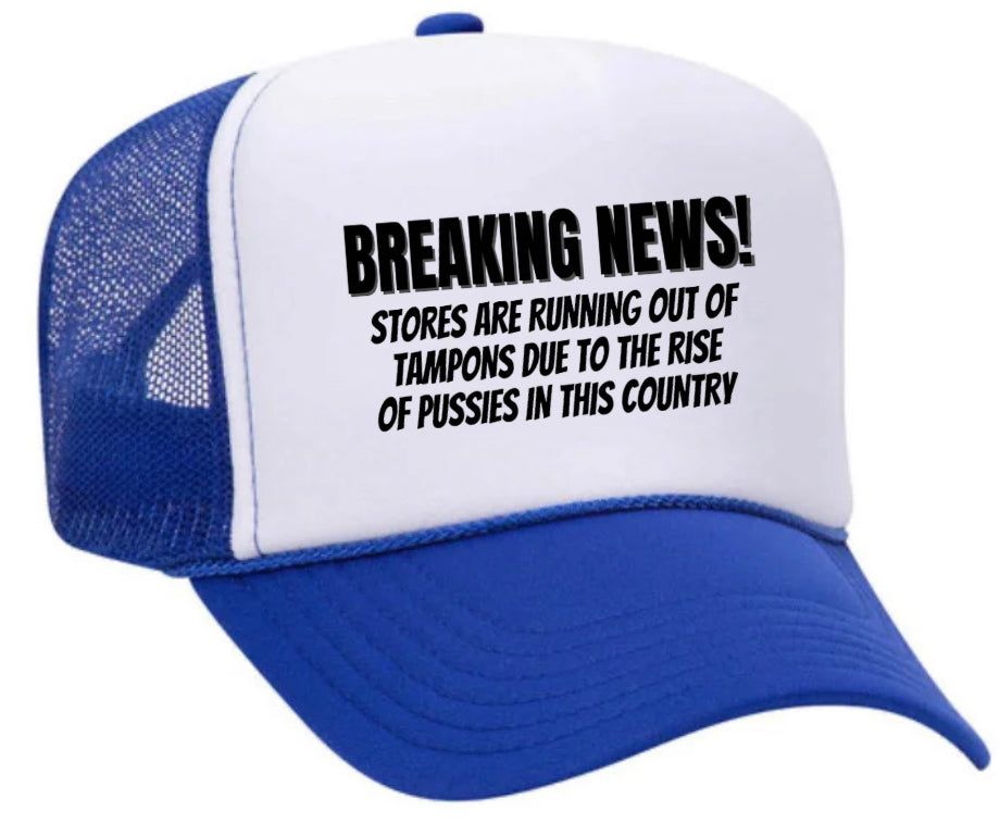 Breaking News Trucker Hat