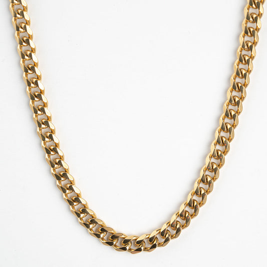 Classic Gold Cuban Link Chain - 7mm