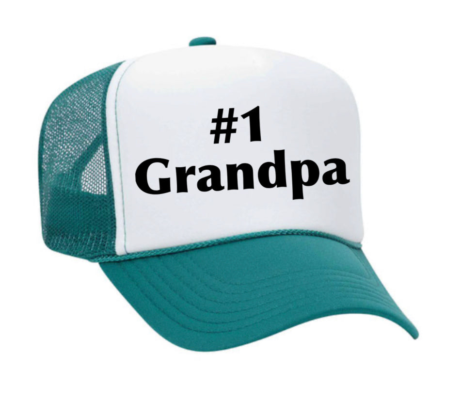 #1 Grandpa Trucker Hat