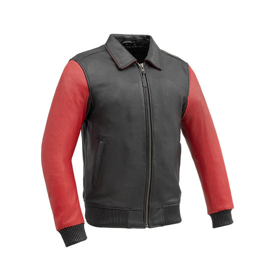 Moto Bomber Two Tone - Men's Leather Jacket