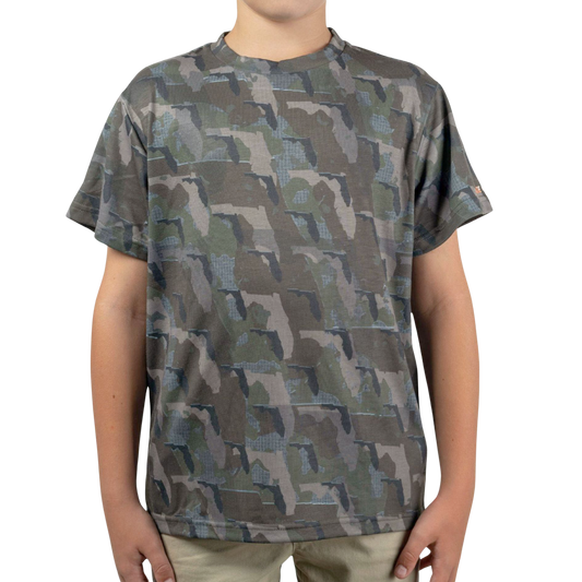 Florida Camo - Kids Short Sleeve Shirt