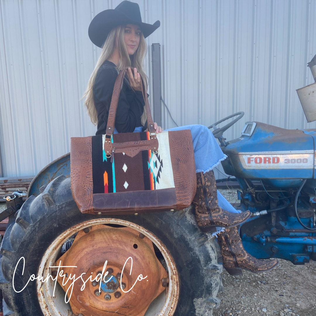 Rustic Southwest Weekender Bag