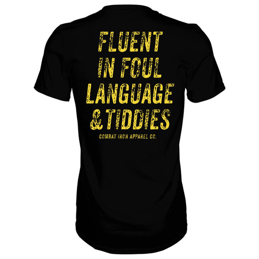 Fluent In Foul Language and Tiddies Men's T-Shirt