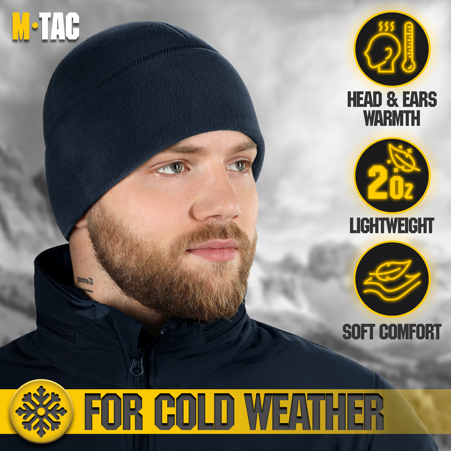 M-Tac Watch Cap Fleece with Slimtex (270g/m2)