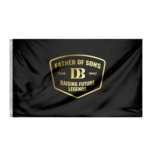 Father of Sons Flag (Black/Gold)