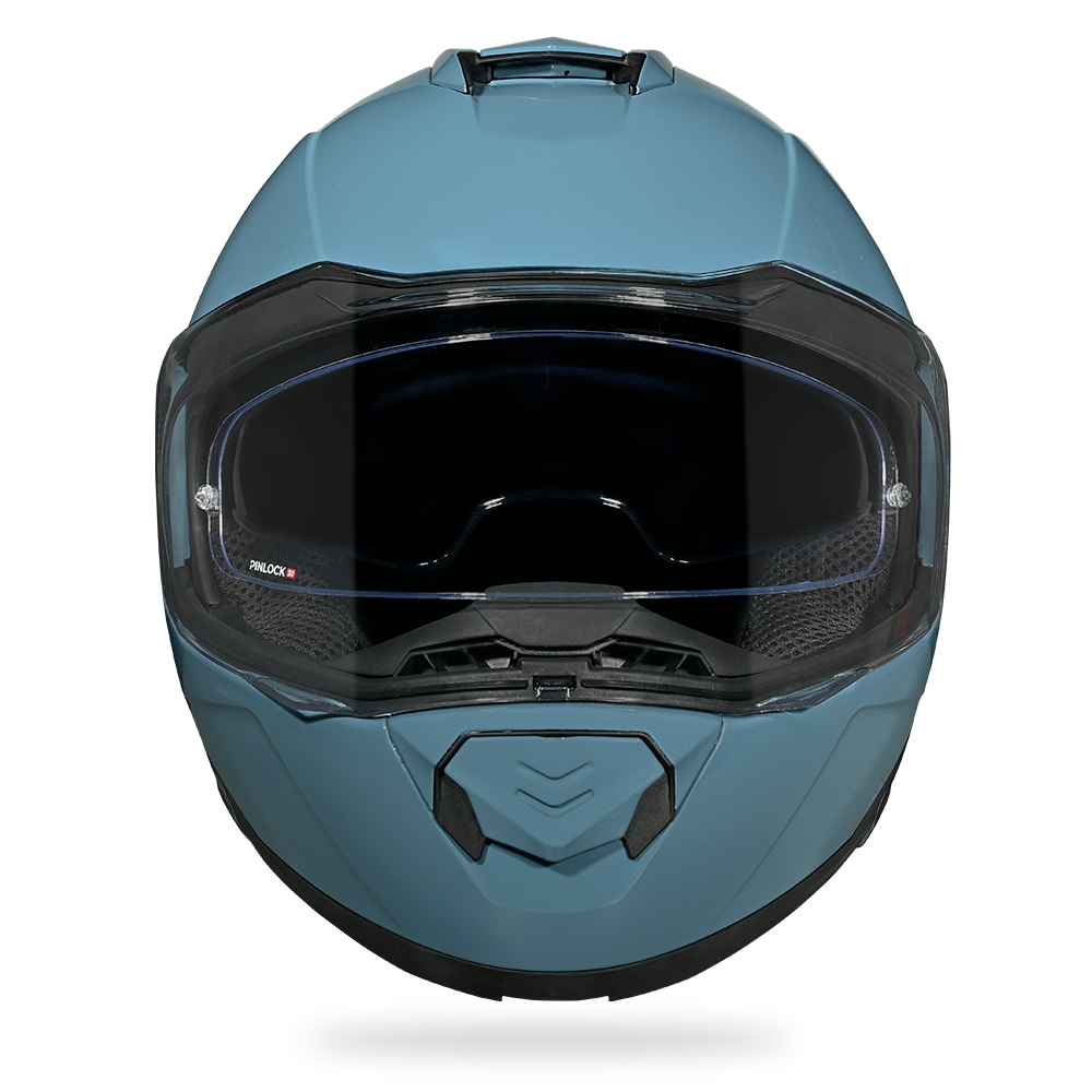 Daytona Glide Modular Motorcycle Helmet - DOT Approved, Bluetooth Ready, Dual Visor, Men/Women/Youth- Shark Blu