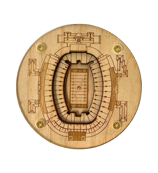 Tallahassee, Florida Coaster Art (Doak S. Campbell Stadium)