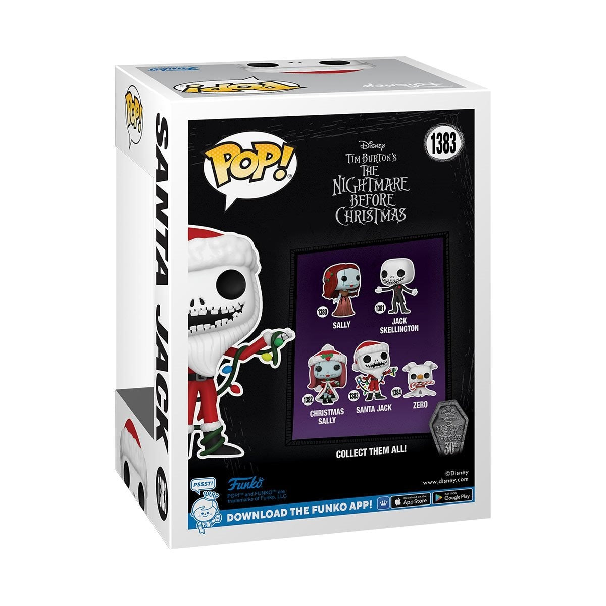 Funko Pop! Disney: Nightmare Before Christmas 30th Anniversary - Santa Jack Skellington Scented Entertainment Earth Exclusive