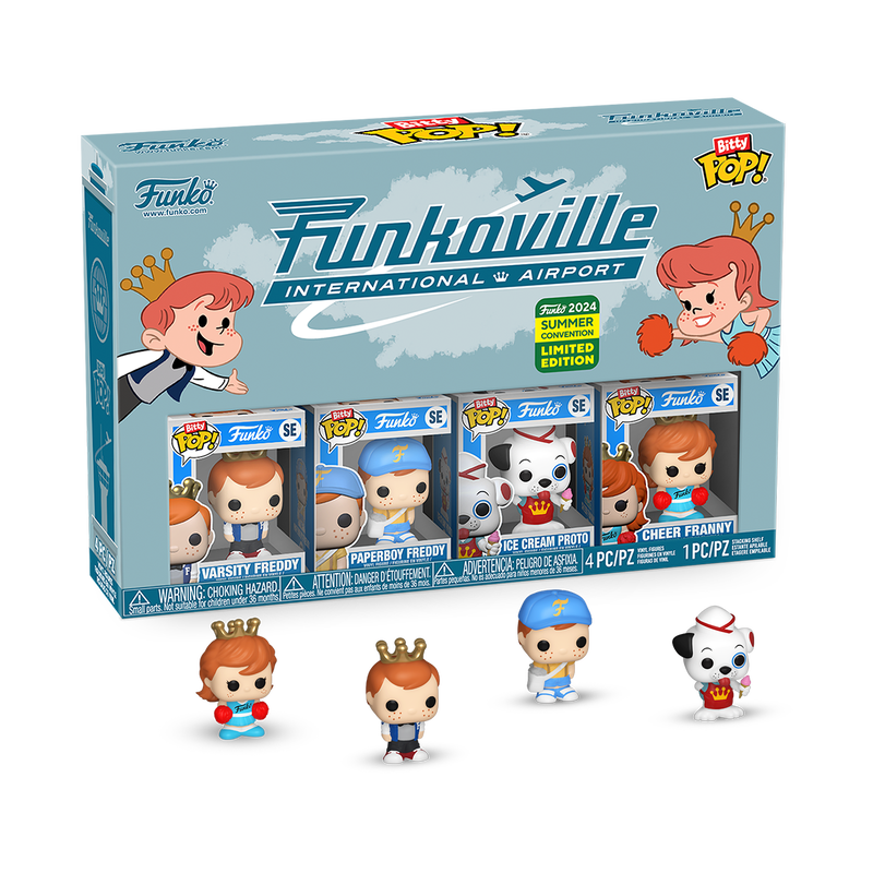 Funko Bitty Pop! Funkoville 4-Pack 2024 Summer Convention