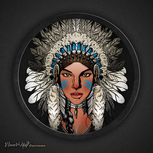 Female Warbonnet 119 - 5 Inch Decal