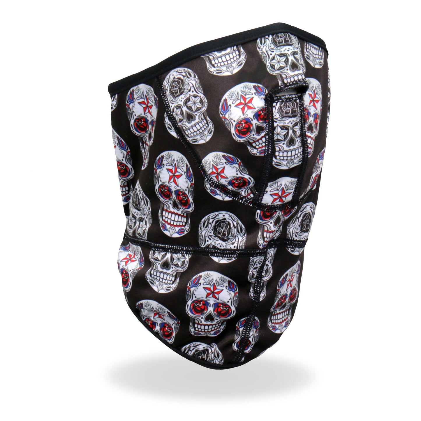 Hot Leathers FWC2007 Sugar Skulls Face Wrap Neck Warmer