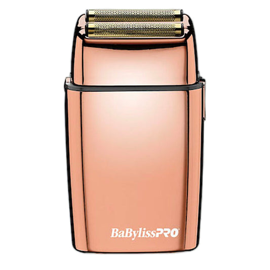 BaBylissPRO® FOILFX02™ Cordless Rose Gold Metal Double Foil Shaver- Lowest price In Cart