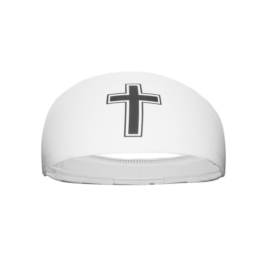 Faith Cross White Headband