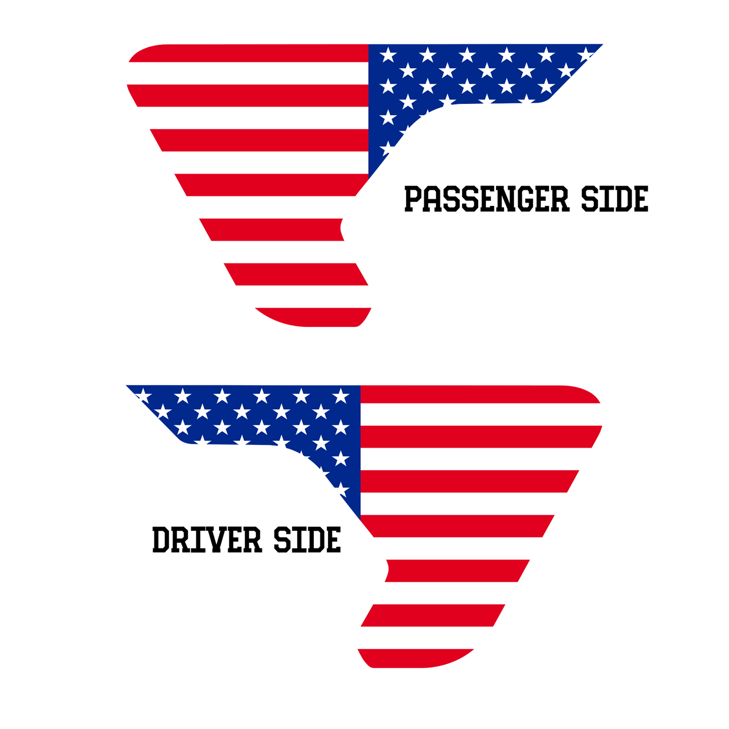 Flag Vent Decals- Full Color