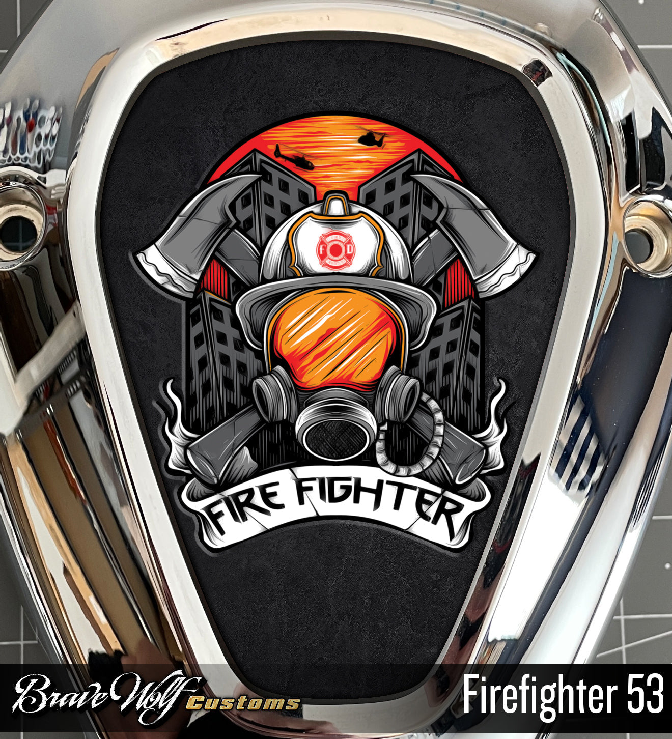 Challenger V-Cover Decal - Firefighter 53