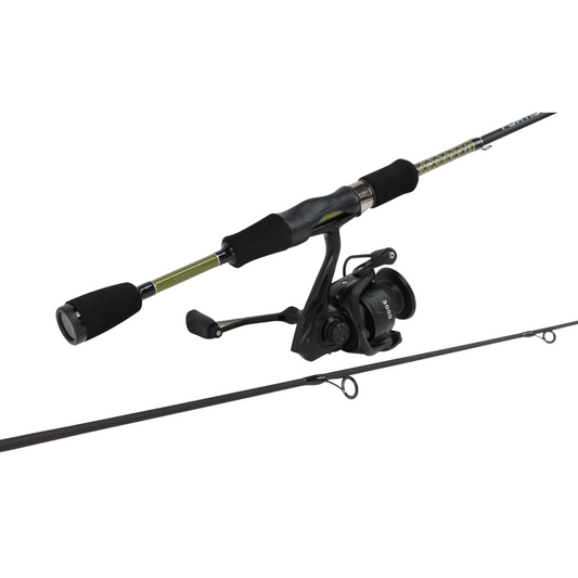 5'6" Light Action Spinning Rod and Reel Package, 2 Piece Fiberglass/Graphite Spinning Rod  |3000 Spinning Reel | FORTIS