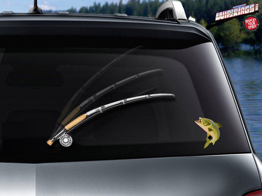 Fly Fishin' WiperTag with Fish Decal