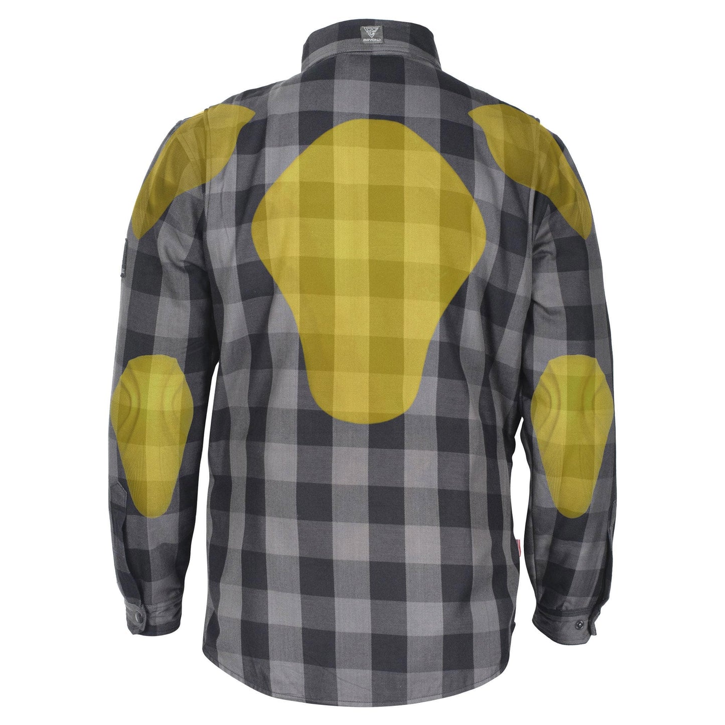 Protective Flannel Shirt - Grey Checkered with Pads