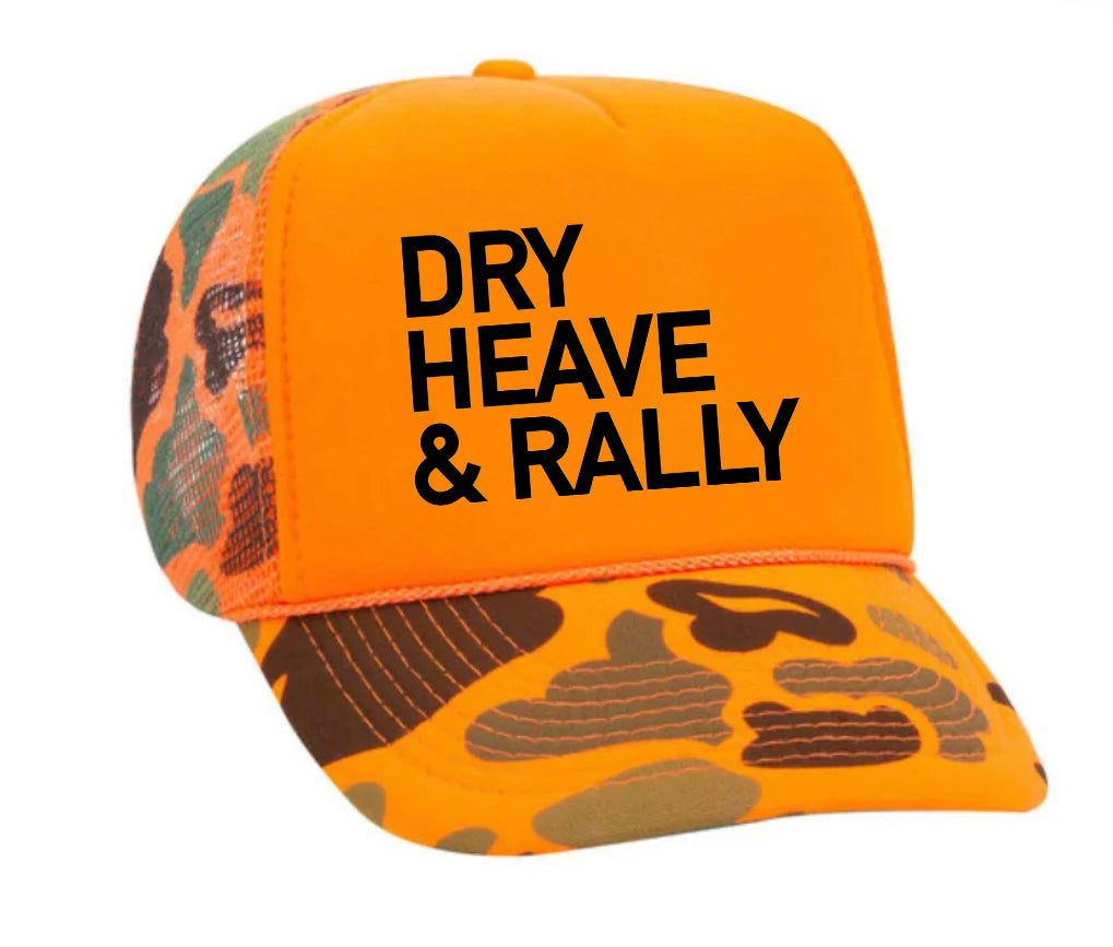 Dry Heave and Rally Inappropriate Trucker Hat