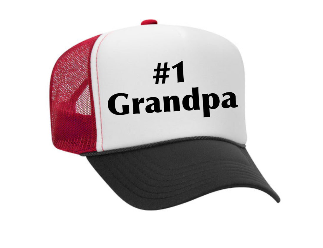 #1 Grandpa Trucker Hat