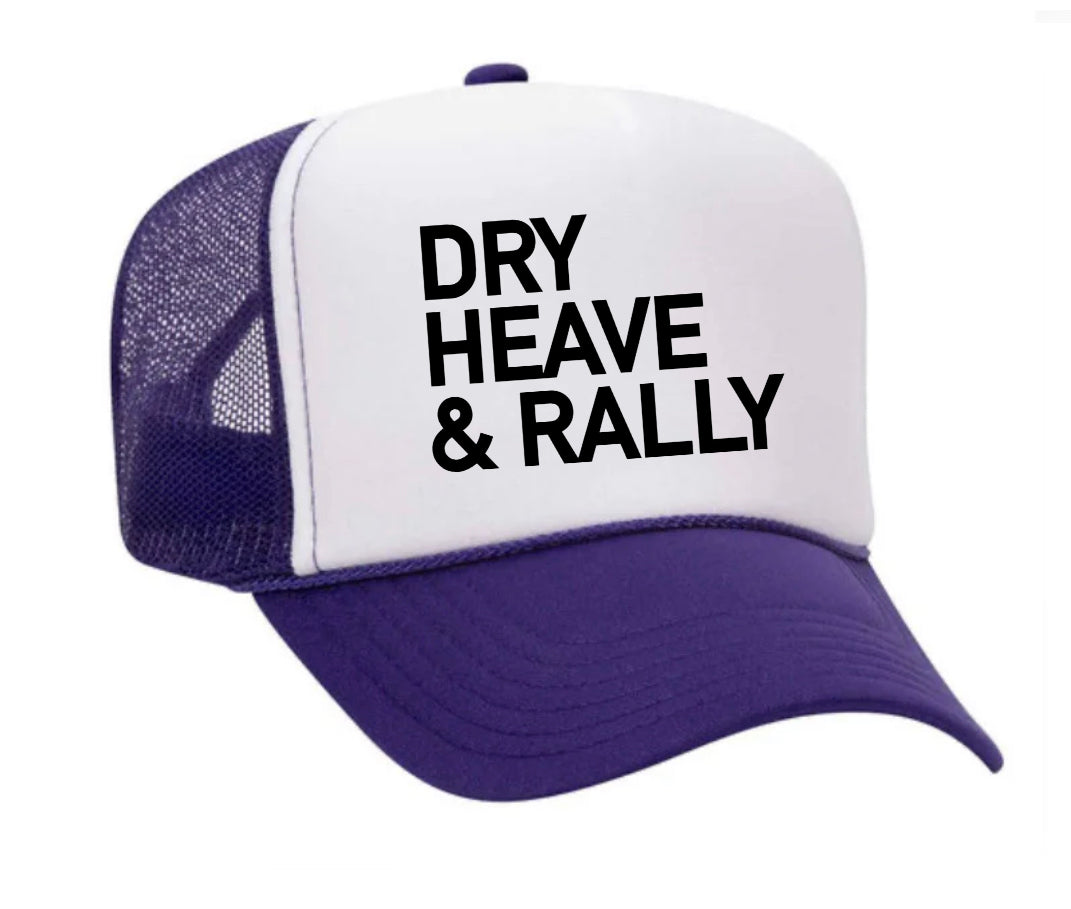 Dry Heave and Rally Inappropriate Trucker Hat